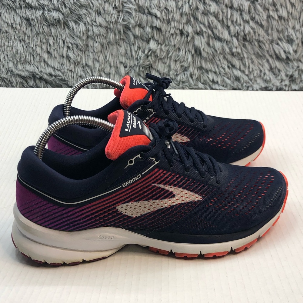 Brooks Sneakers Womens Size 10 Launch 5 Running Shoes Purple Pink Blue